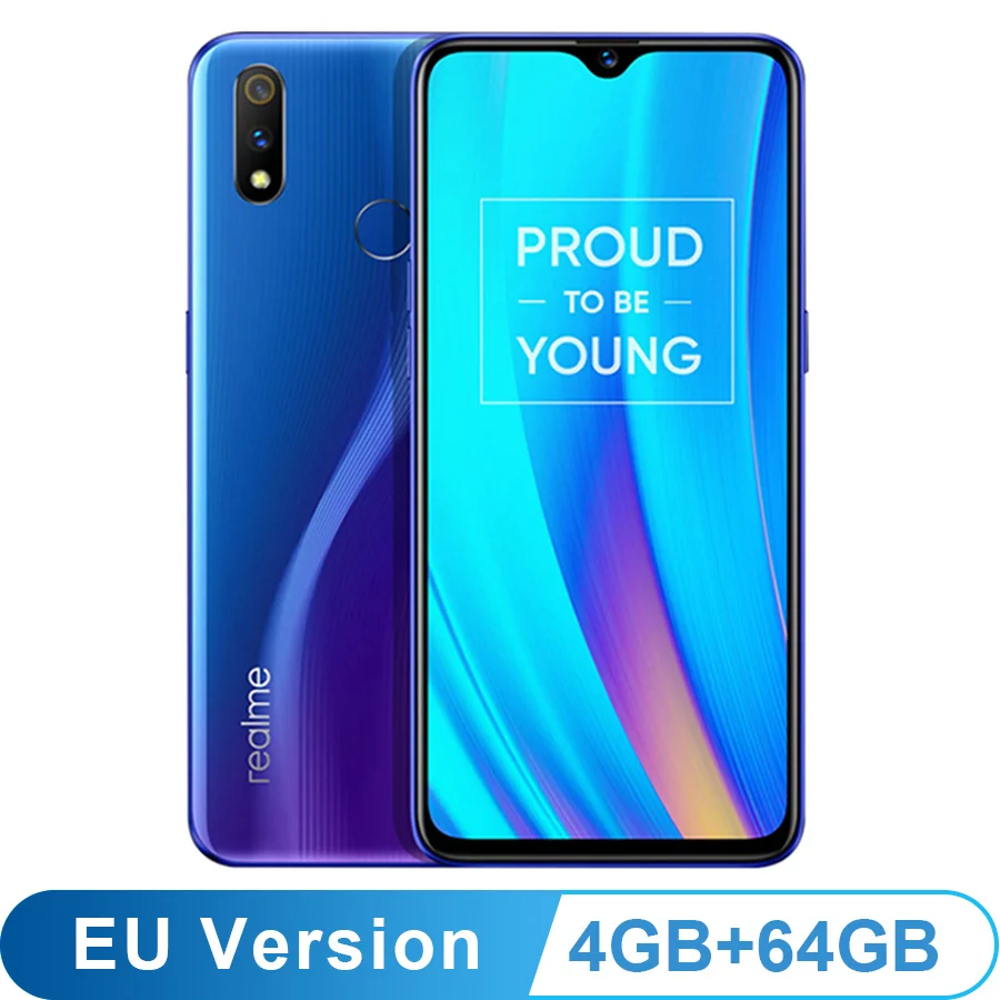 4GB 64GB Blue EU версия OPPO REALME 3 pro 6,3 ''4/6 ГБ 64/128 Гб Смартфон 4045 мА/ч, 16+ 5 Мп двойной Камера VOOC Быстрая зарядка 3,0 мобильный телефон - Цвет: 4GB 64GB Blue