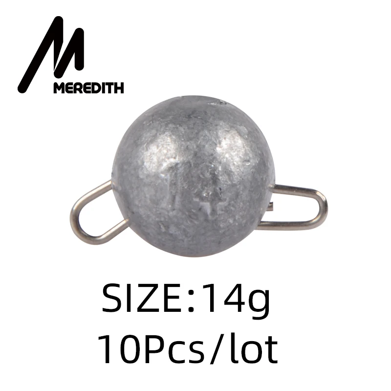 MEREDITH 10 шт./лот рыболовное грузило вес грузила 2 г-18 г грузило соединитель крюка быстросъемное литье рыболовное грузило пуля Рыбалка - Цвет: 14g