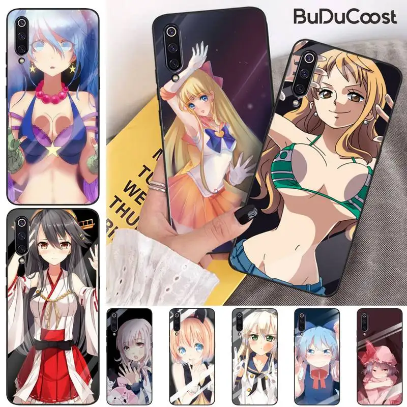 Чехол Hrmes с заблокированным экраном для телефона аниме девушкой Xiaomi mi5 6 A1 A2 Lite Mi9 9SE