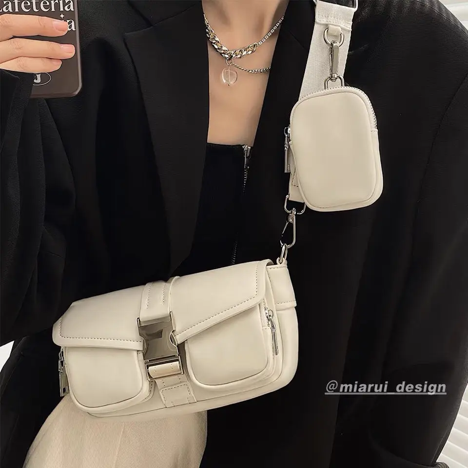 

Women'S Leather Crossbody Bag Set Designer Handbags High Quality 2022 Luxury Wide Strap Streetwear Shoulder Bag For Wowen