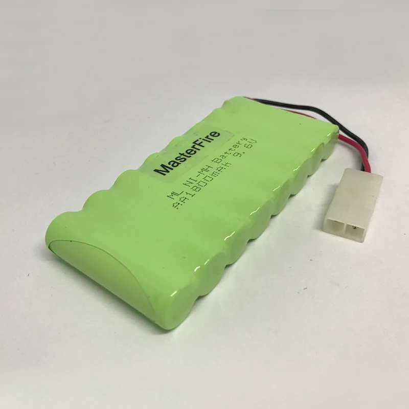 

MasterFire 4PACK/LOT New Original 9.6V 1800mAh 8x AA Ni-MH RC Rechargeable Battery Pack for Helicopter Robot Car Toys with Plugs