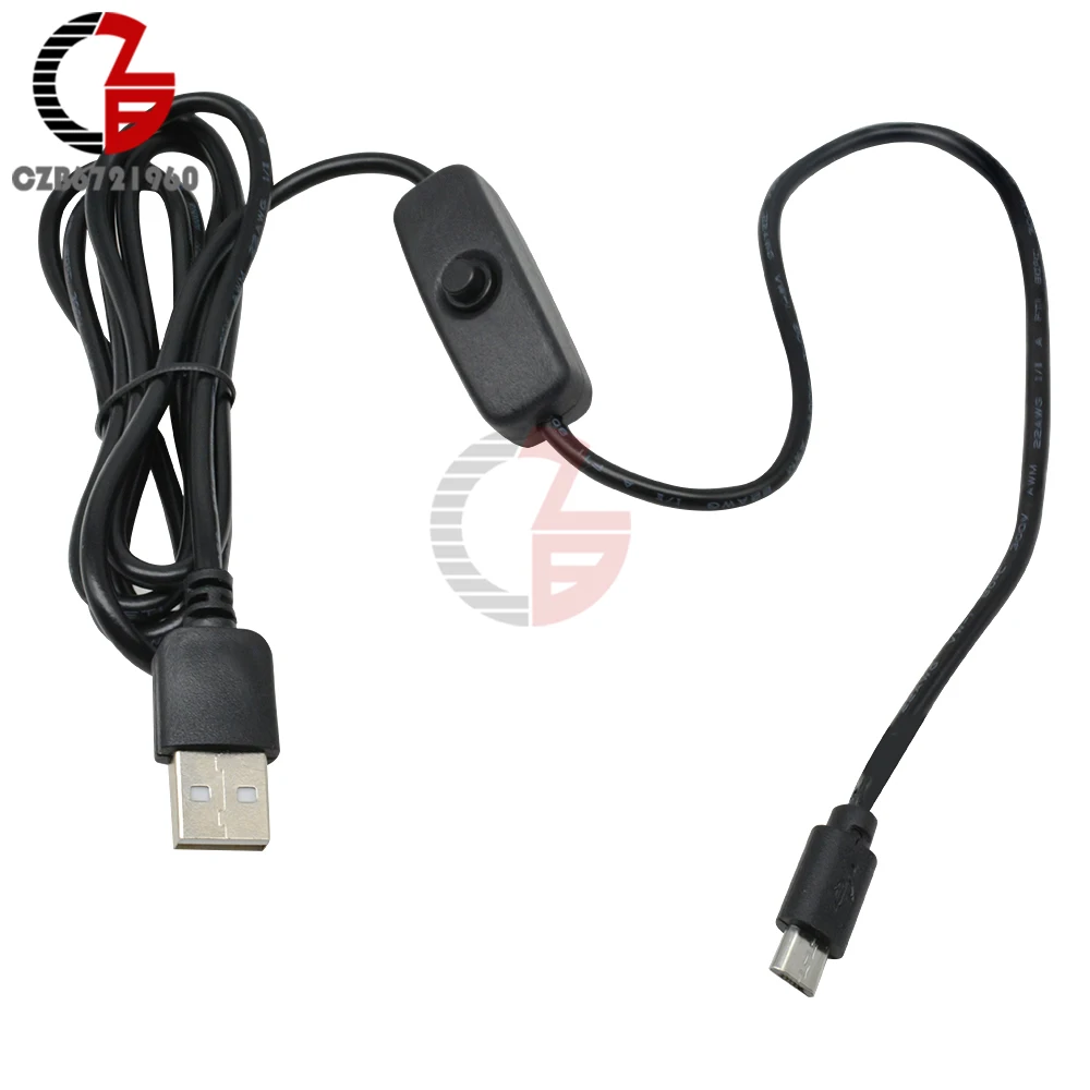 Блок питания Micro USB зарядный кабель с переключателем вкл/выкл 1 5 м для Raspberry Pi|cable