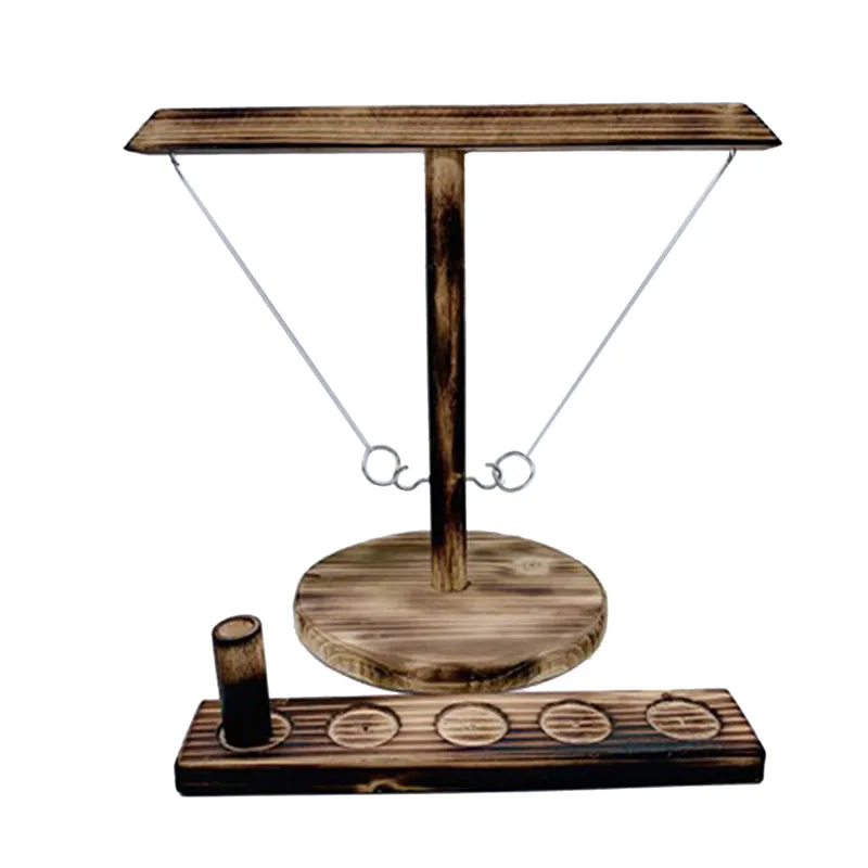 

Ring Toss with Shot Ladder Bundle Handcrafted Games Craggy Games Handmade Wooden Ring Toss Hooks for Bars Home Toys