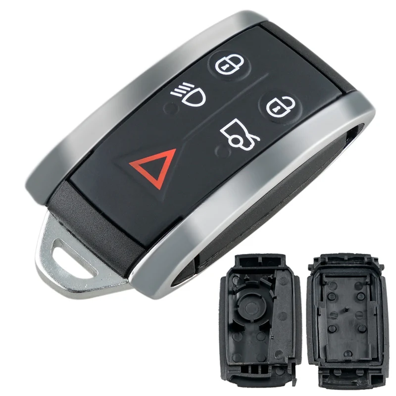 

5 Buttons Remote Smart Keyless Car Key Fob Case Shell Fit for Jaguar XF / XK / XKR / X-Type / S-Type 2007 2008 2009 2010 2012