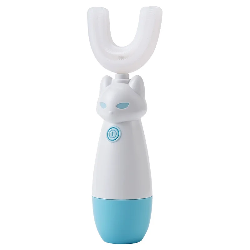 Cepillo de dientes el&eacute;ctrico s&oacute;nico inteligente para ni&ntilde;os, limpieza de entrenamiento con dibujos animados, autom&aacute;tico, con boca-4