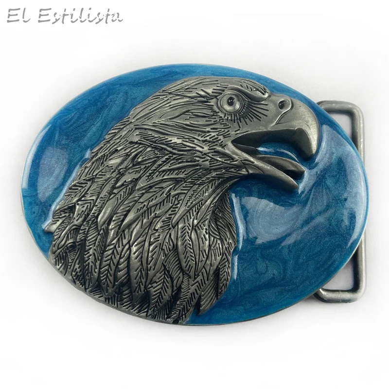 Ковбойская пряжка для ремня с орлом металлическая 3D Пряжка головы орла винтажная