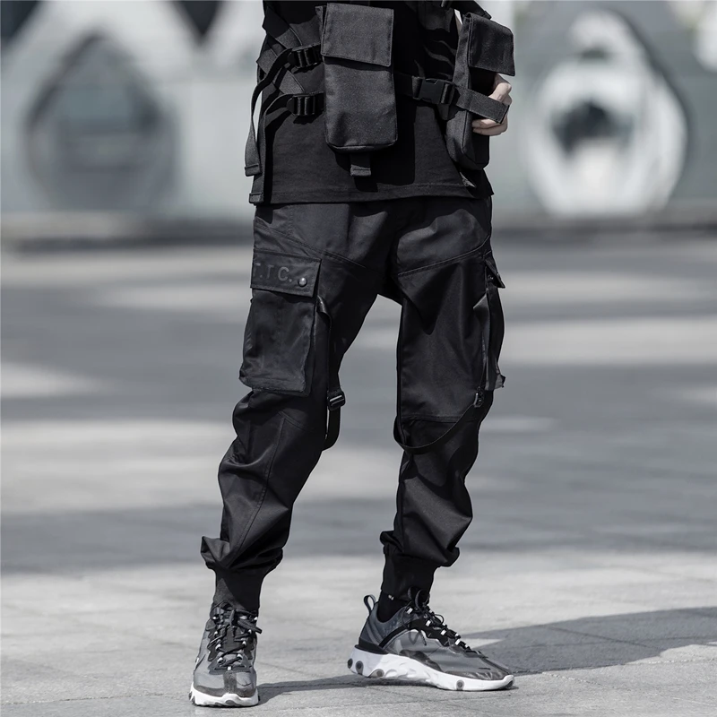 Светоотражающие Techwear Марка NEW FASHION Hi Street десант Для мужчин спортивные штаны для