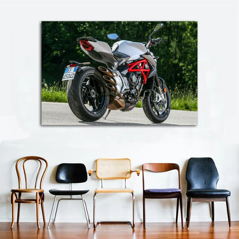 MV Agusta Brutale мышцы Мотоцикл Superbike горячая девушка модель настенные художественные