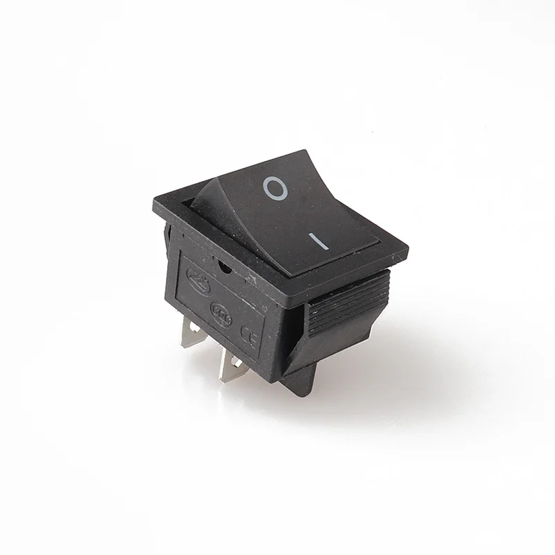 Φ 4Pin 250V 15A SPST черный выключатель для лодки Ⅰ/0 вкл./выкл. Клавишный |