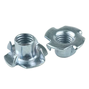 LUHUICHANG 20 шт. M4 M5 M6 M8 M10 M12 оцинкованная гайка с четырьмя когтями спикер гайка t-гайка глухая зубчатая гайка тройник мебельная фурнитура