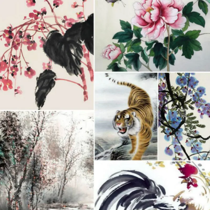 

Luxurious Mouse Whisker Lian Brush Set Chinese Calligraphy Brush Pen Bird Landscape Ink Painting Brush Chinese Painting Supplies