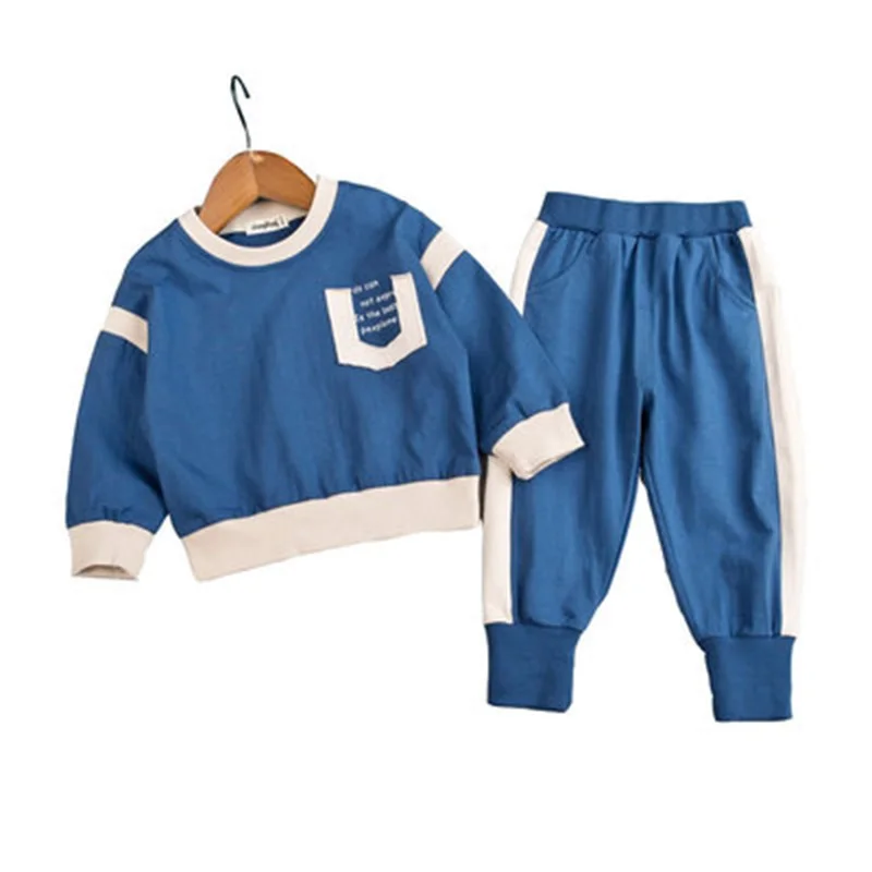 

2021 autumn boy suit casual and comfortable long-sleeved sweater boy trousers fashion two-piece suit