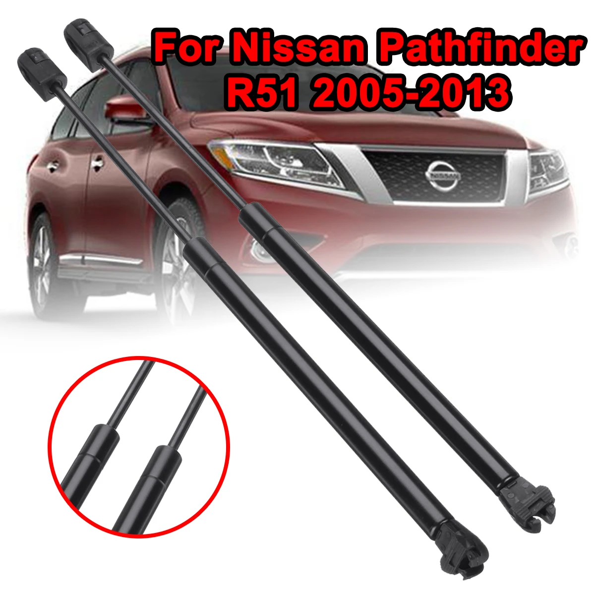

1Pair Car Rear Window Glass Gas Struts Bar Support Sring Car Support Rob Replace For Nissan Pathfinder R51 2005-2013 90460ZL90A