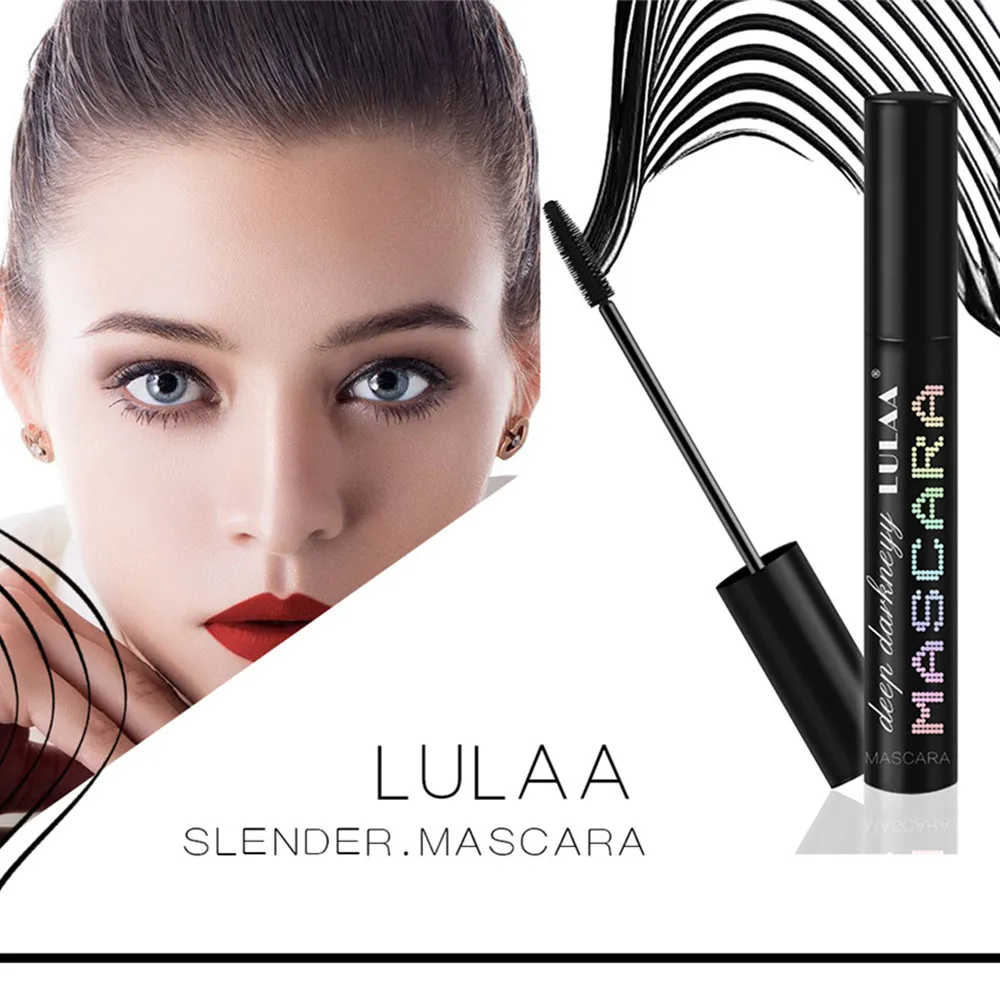 8 мл 4D шелковое волокно Тушь для ресниц тушь Длинные толстые щипцы завивки