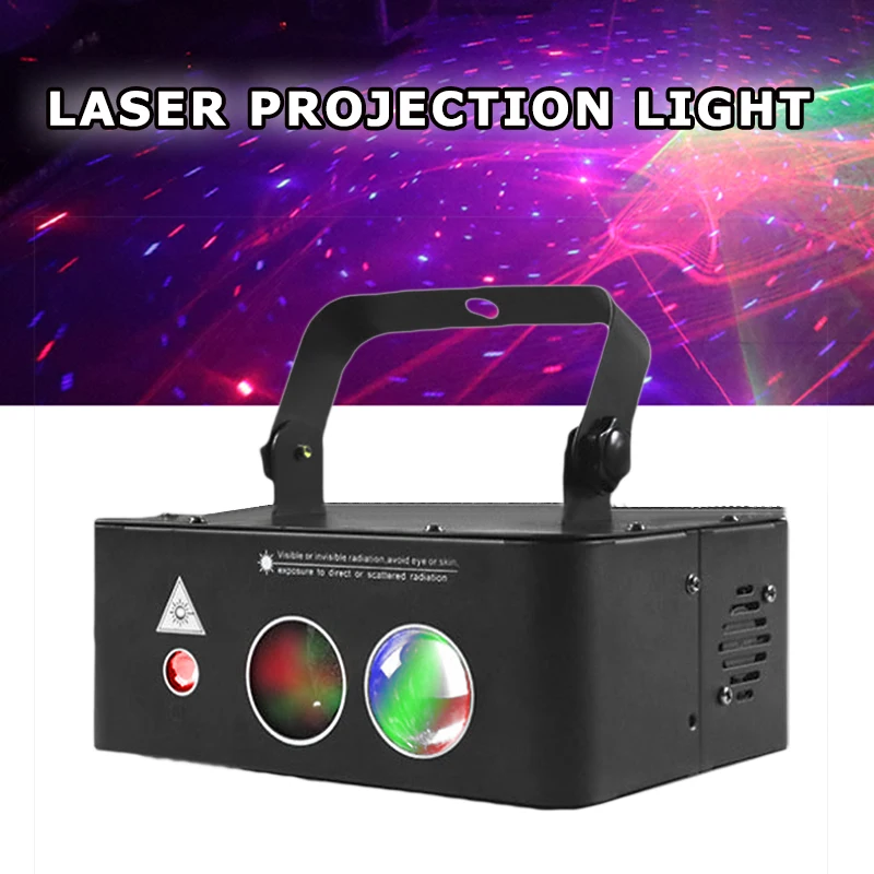 Auto Run Laser Projection Light Sound Activated 36w Blue Led Light DJ Disco Party Lighting