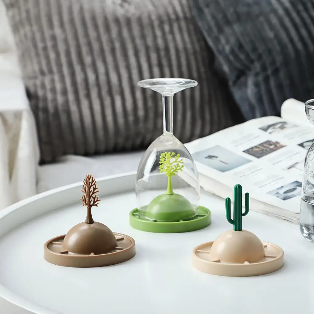 4 шт. декоративные стеклянные полки для чашек|Полки и держатели| |