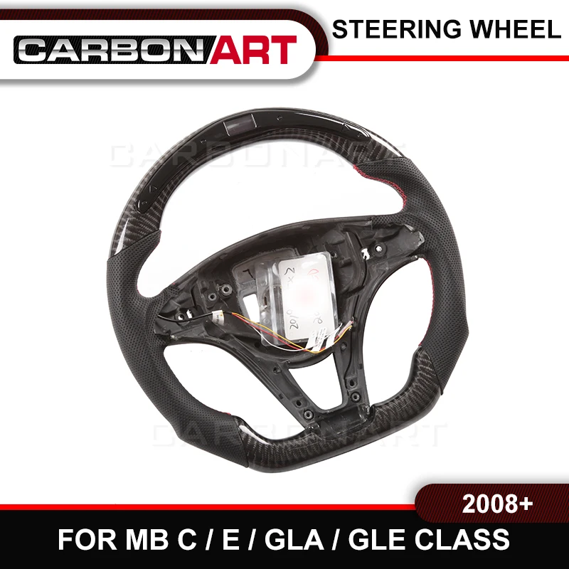 Светодиодный руль для гонок, светодиодный, углеродное волокно для mercedes c class W204 CLA class W117 E class W212 GLE class W166 W292