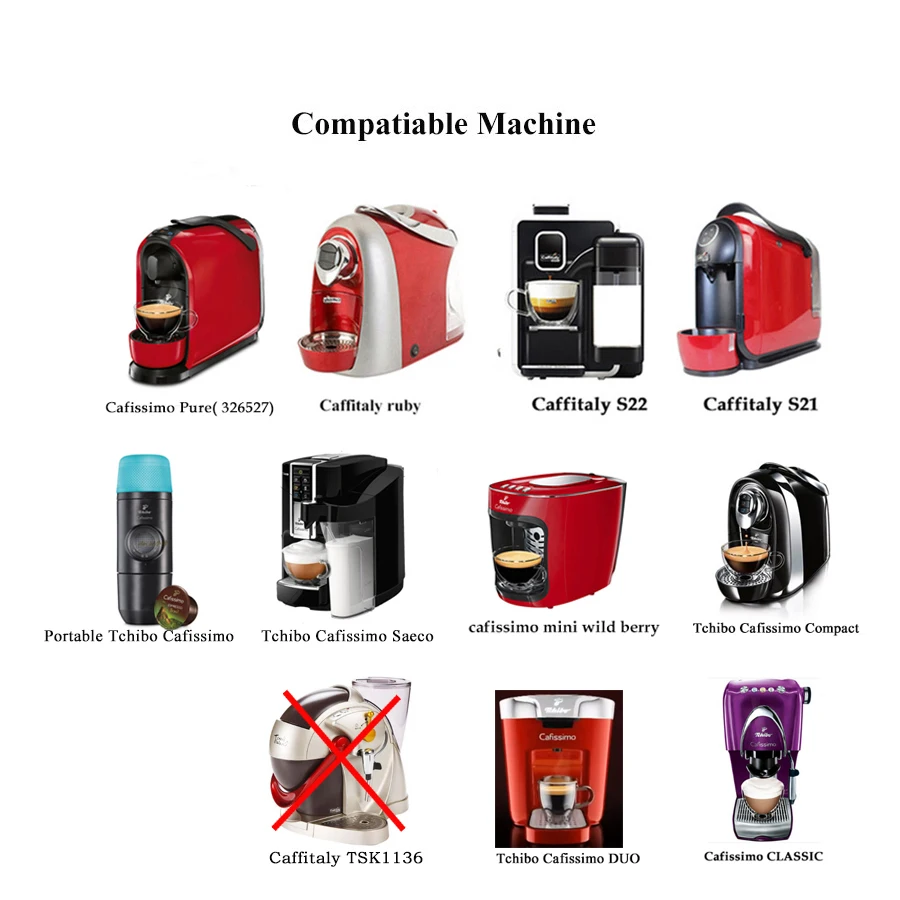 Нержавеющая сталь cafessimo классический многоразовый кофе капсула Cafeteira фильтр для Caffitally Чистый/Tchibo Классическая машина