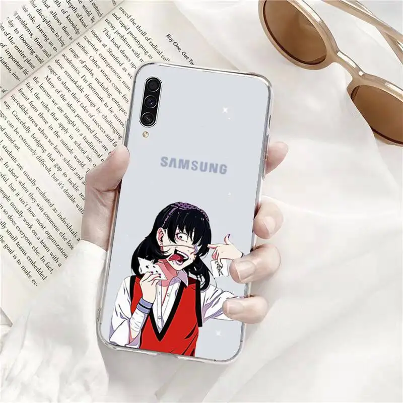 

Kakegurui Jabami Yumeko Phone Case Transparent for Samsung s9 s10 s20 Huawei honor P20 P30 P40 xiaomi note mi 8 9 pro lite plus