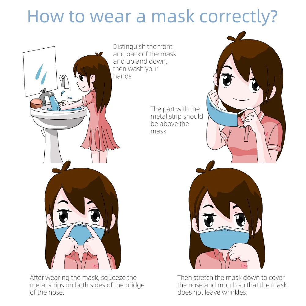 

50PCS Hot Sale 3-layer mask 50pcs Face Mouth Masks Anti Gas Dust Non Woven Disposable Face mask Earloops Masks Joofuu mask