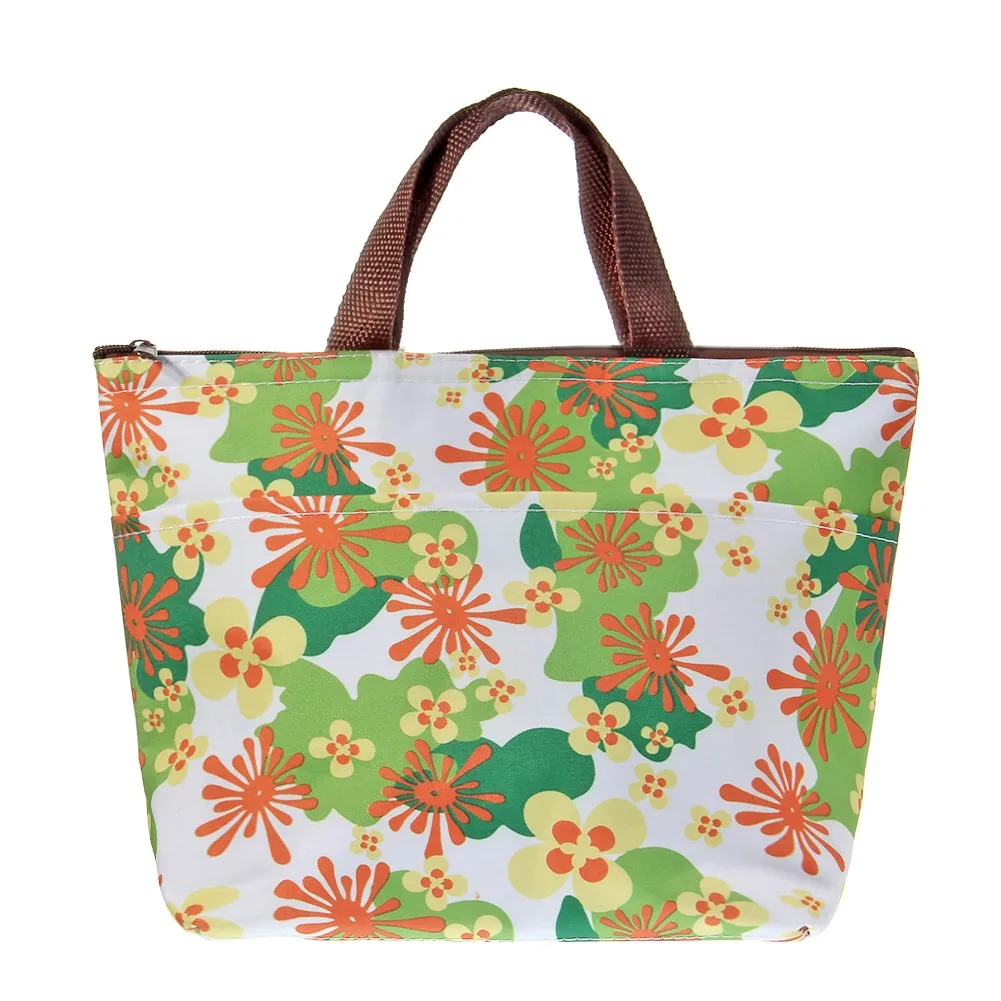 Модная печать уплотненные термосумки сумка для обеда большой термостат с теплым