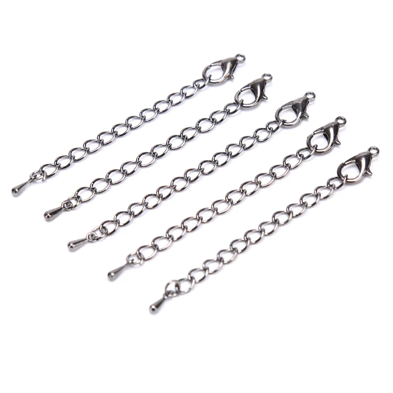 

20Pcs/Lot Jewelry Lobster Clasp Extension Chains for DIY Necklace Jewelry Making New