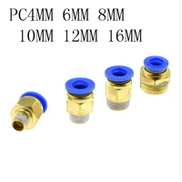 high quality pu 8mm 6mm 4mm od hose tube one touch push into straight gas fittings plastic quick connectors