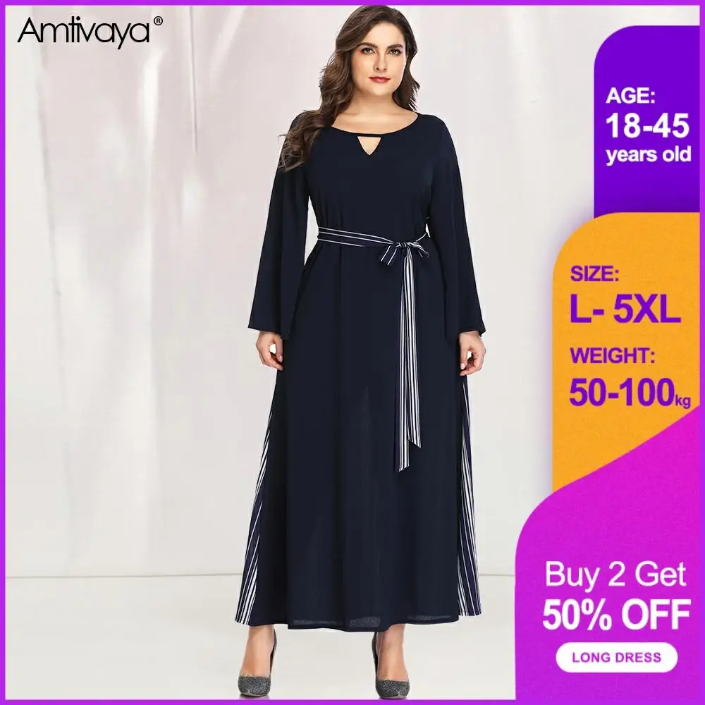 Платье макси с коротким рукавом для женщин в летнем стиле с бохо-цветочным принтом, круглым вырезом и поясом, элегантный большой размер.