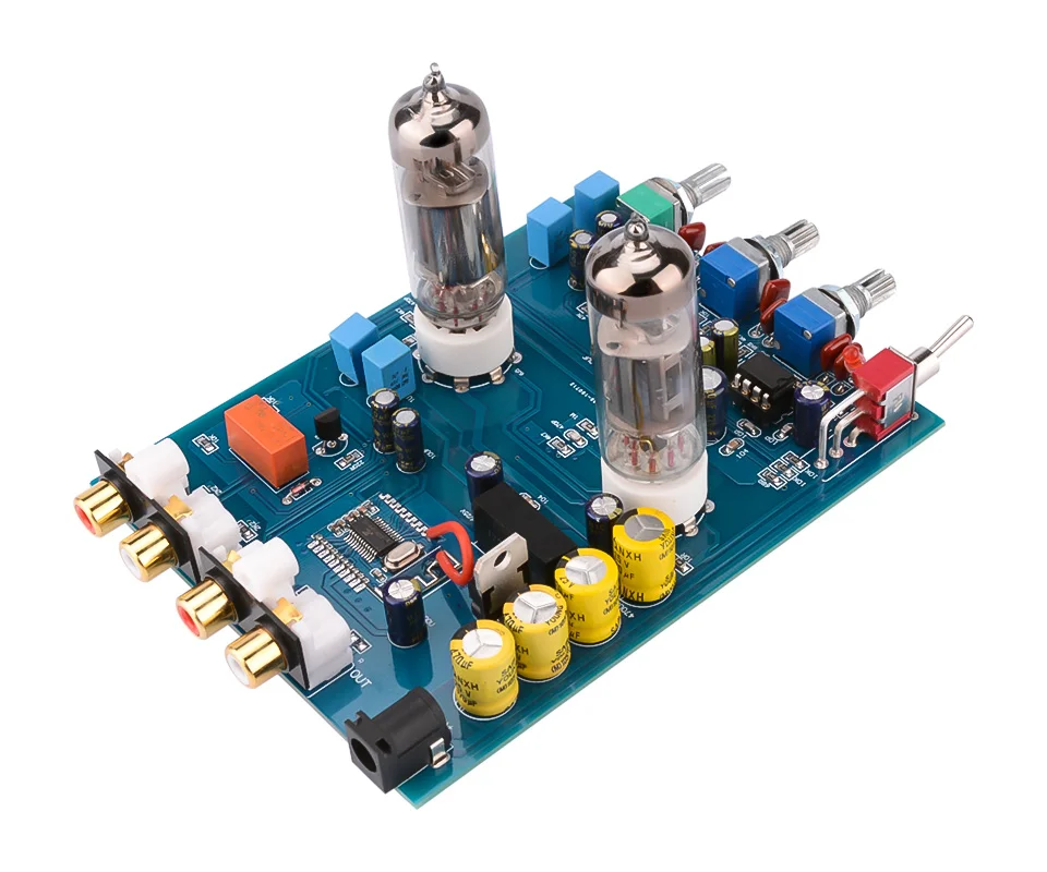 AIYIMA Amplificador Bluetooth Ламповый преусилитель Fever Hifi 6J5 Bile вакуумный ламповый преамп JRC5532 Предварительный усилитель тон плата управления