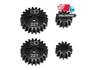 Горячая Гонки CNC Обработанная сталь 13T-22T овердрайв портал шестерни Набор Для осевой каприа UTB SCX10 III