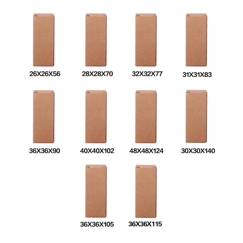 Коробка для духов 50 шт. черная белая крафт бумага помада эфирное масло маленькая