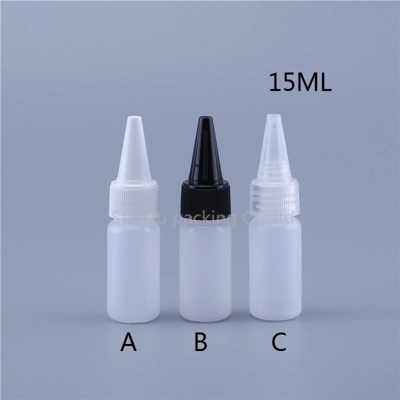 

24pcs/lot 15ml Plastic Empty Bottle Small Squeeze Juice Eye Liquid Dropper Bottles