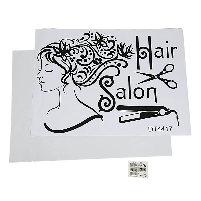 Promotion--Wall Decals Beauty Salon Hair Fashion Girl Woman Haircut Scissors Hairdressing Barbershop PVC Sticker Wall Deco | Дом и сад