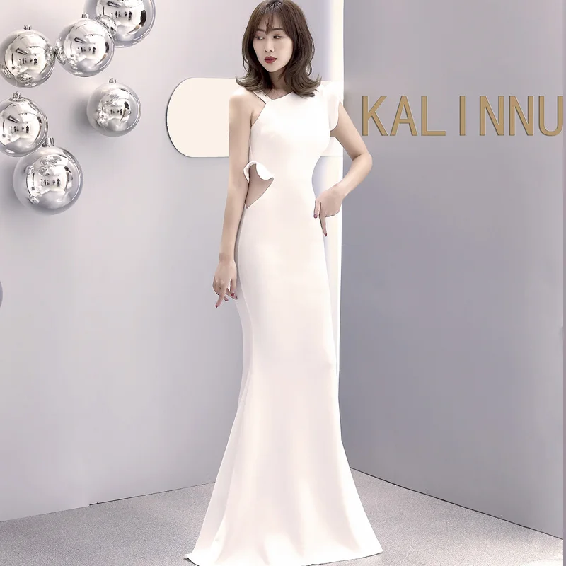 Для женщин летние пикантные вечерние Вечерние Длинное платье без рукавов