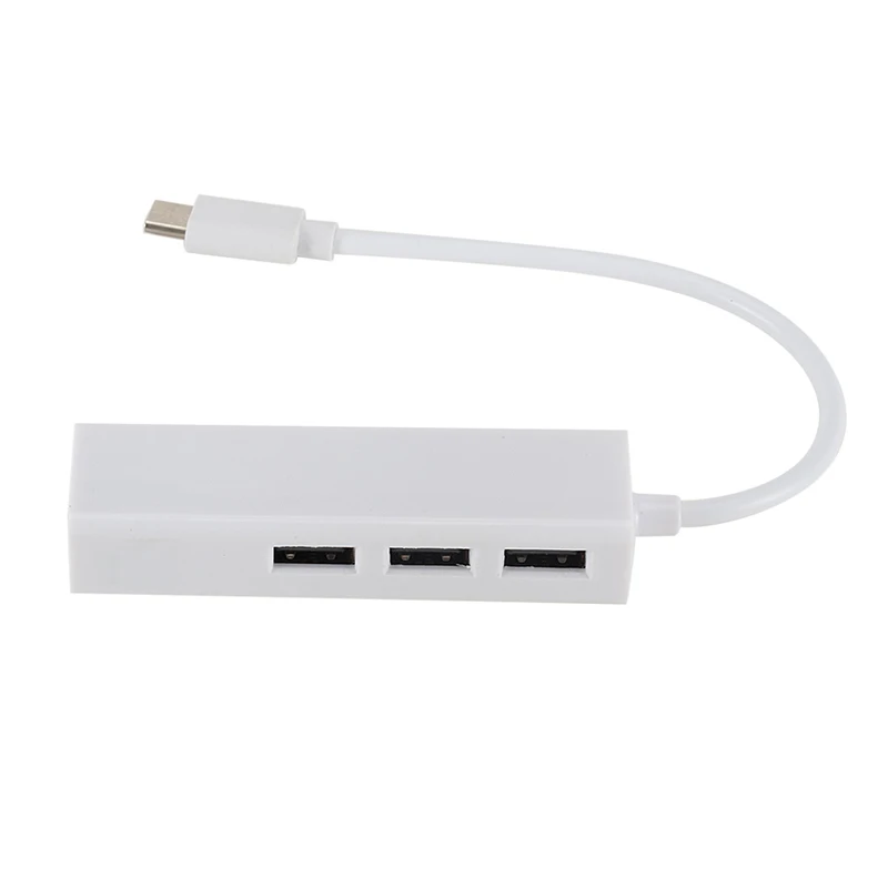 USB3.1 Стандартный 1 Тип C USB несколько 3 Порты и разъёмы концентратор для RJ45 сети Ethernet