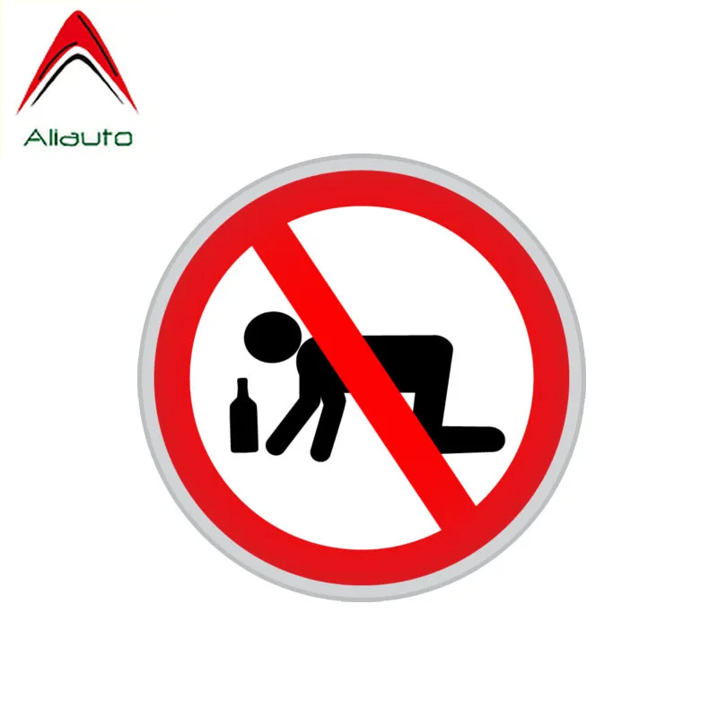 Предупреждение ющая Автомобильная наклейка Aliauto запрещающая опьянение и