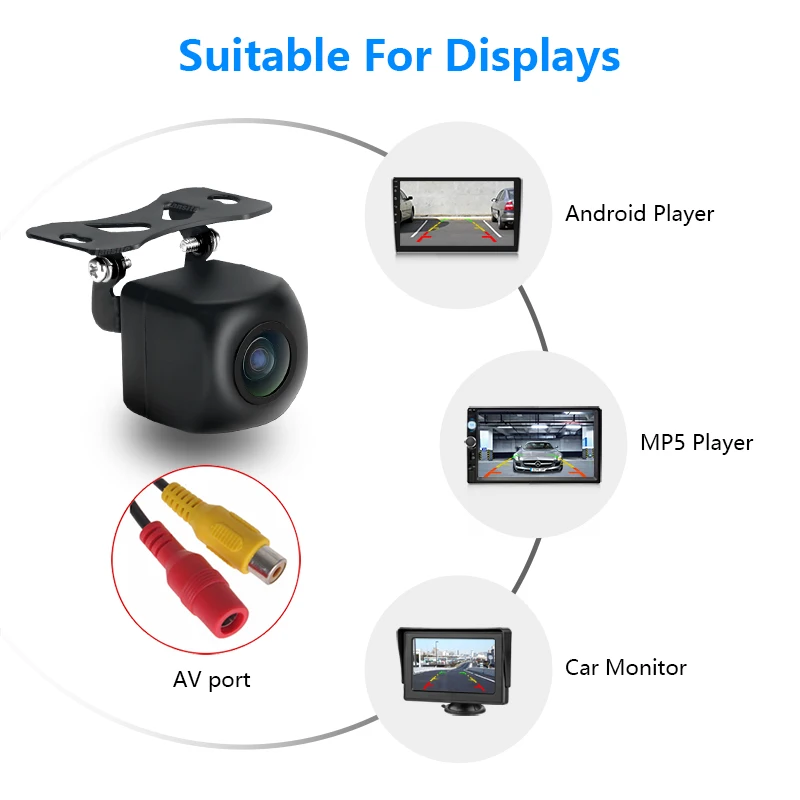 Автомобильная камера заднего вида Vtopek для парковки автомобильный монитор