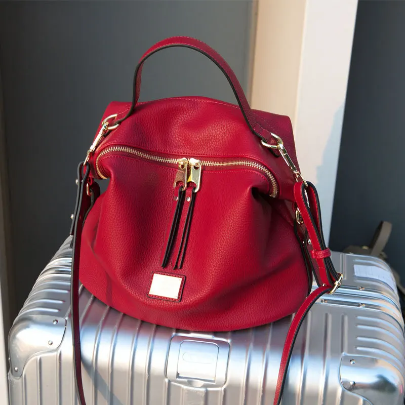 Новая ручная сумка через плечо двойная косая спина одно мягкая |