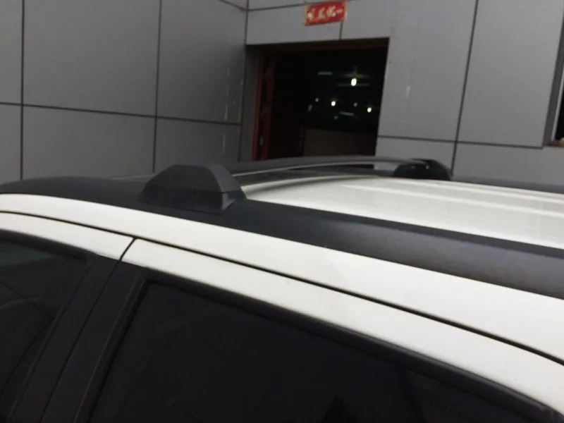 2 шт. черные боковые рельсы багажник на крышу автомобиля поперечные перекладины
