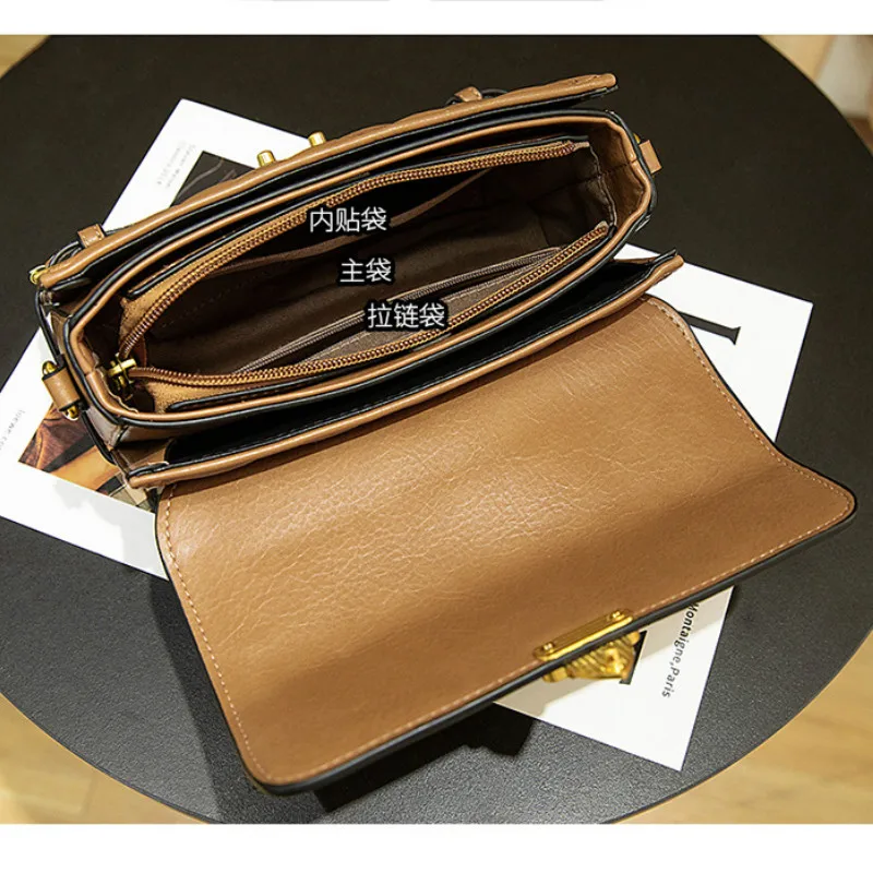

Brand Designer Handbags Women Mini Bags Split Leather Black Brown Luxury Fashion Tote Over Shoulder Crossbody Purses Bolso