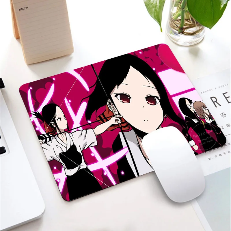 

Small Rubber Mouse Pad Anime Love Is War Kaeyboard Pad Gaming Accessories Kaguya-sama Desk Mat 220X180MM MousePad Gamer for LOL