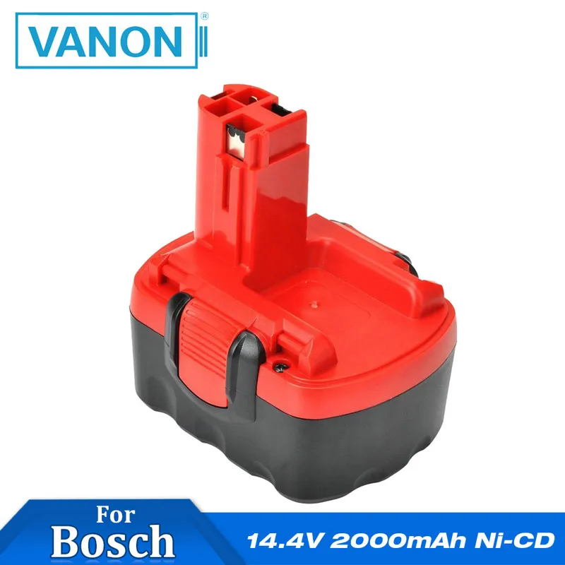 VANON 14,4 в 2000 мАч Ni-CD аккумуляторная батарея для Bosch BAT140 BAT038 BAT159 GSR 14,4 VE-2 электроинструменты батареи для дрели - Цвет: 1 piece
