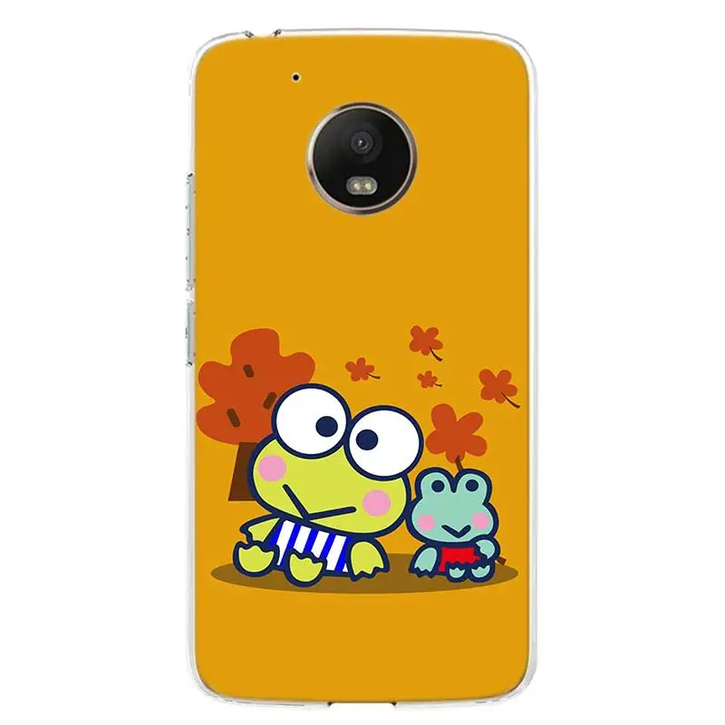 cartoon frog keroppi phone case cover for motorola moto g9 g8 g7 g6 e6 e5 plus power play eu one fusion action macro fundas free global shipping