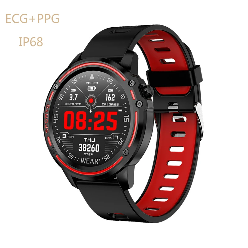 

L8 ECG+PPG Smartwatch IP68 Bluetooth Smartwatch Android IOS Support 320mAh Smart Sport Watch for Men Health Tracker pk L9 L5 L7