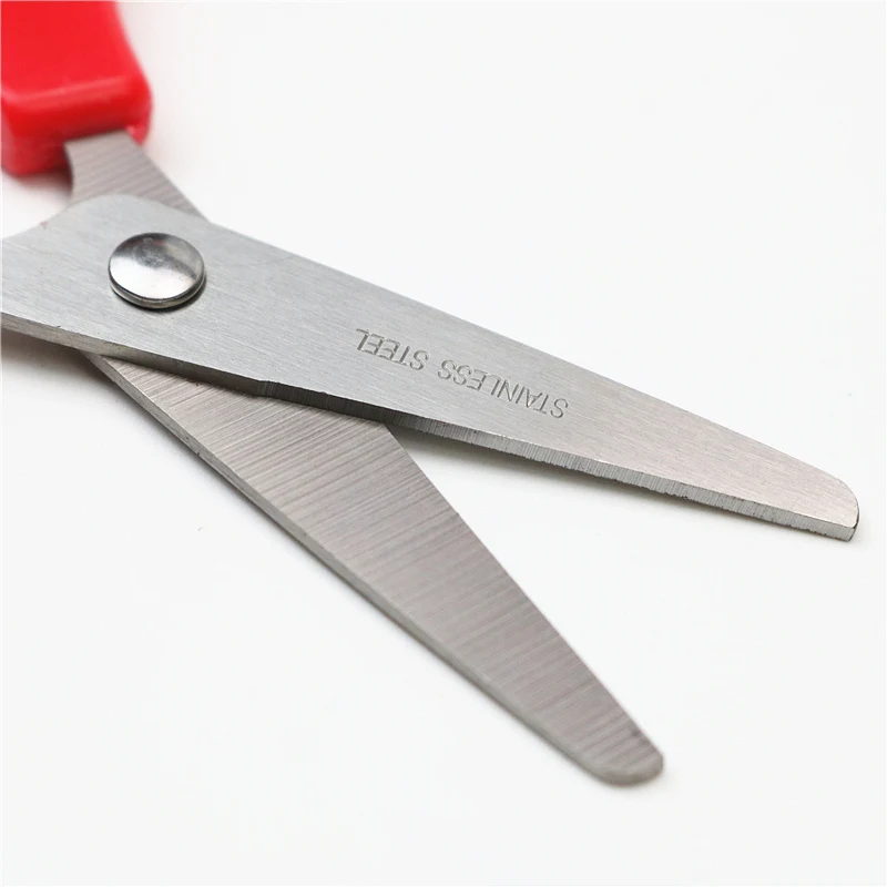 Школьные безопасные ножницы для детей милые головки животных канцелярские