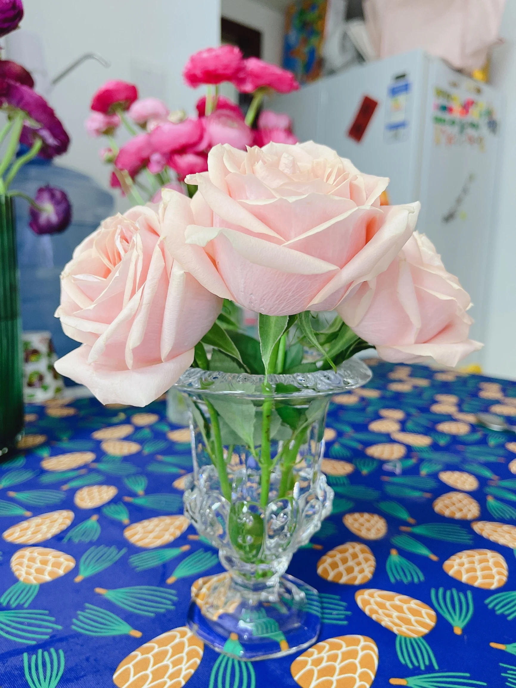 Стеклянная ветровая лампа ваза для него прозрачная Европейская креативность