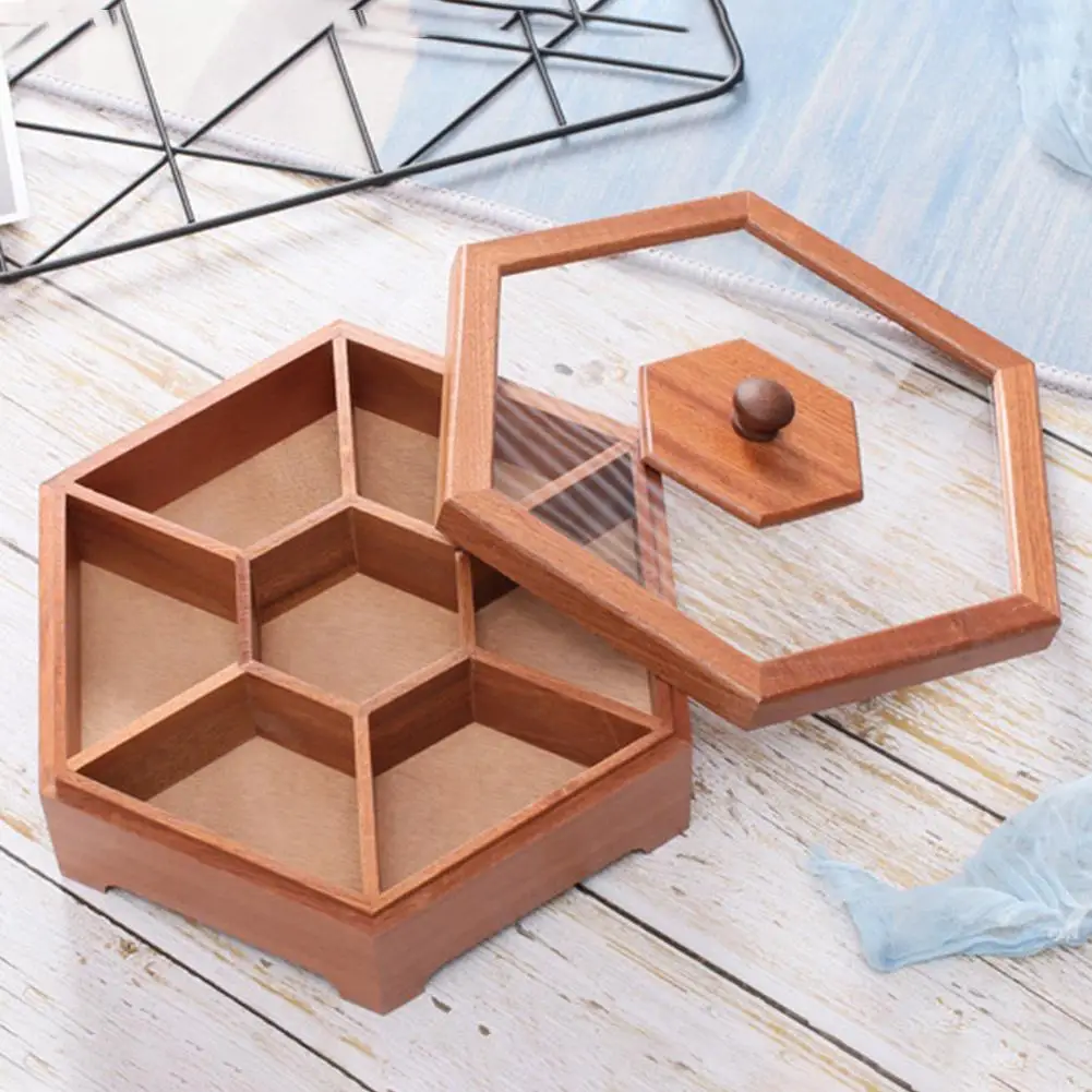 Китайская простая деревянная Фруктовая тарелка сушеные фрукты коробка для