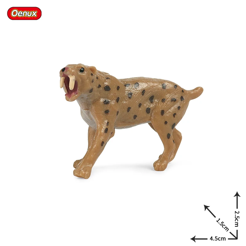 Фигурка животного Oenux Mini древняя доистория фигурки диких животных тигр мамонт