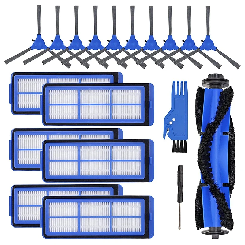 

Запасные части, совместимые с Eufy 11S Max, 15C Max, 30C Max, G30, G10 Vacuum, 10 боковых щеток, 1 роликовая щетка