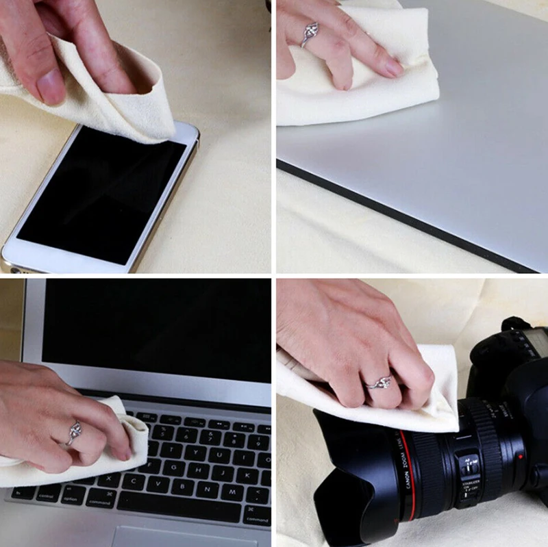 Полотенце для мытья автомобиля замша натуральная кожа чистящая ткань